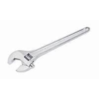 Adjustable Tapered Handle Wrench - Carded, 15" L, 1-11/16"/43 mm Max Width, Chrome/Polished Meunier Outillage Industriel
