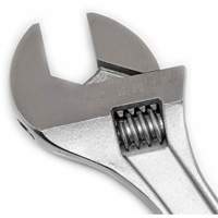 Adjustable Tapered Handle Wrench - Carded, 15" L, 1-11/16"/43 mm Max Width, Chrome/Polished Meunier Outillage Industriel
