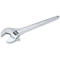 Adjustable Tapered Handle Wrench - Carded, 18" L, 2-1/16"/53 mm Max Width, Chrome/Polished Meunier Outillage Industriel