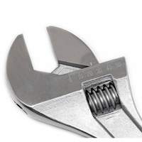 Adjustable Tapered Handle Wrench - Carded, 18" L, 2-1/16"/53 mm Max Width, Chrome/Polished Meunier Outillage Industriel