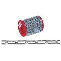 Straight Link Coil Chain, Low Carbon Steel, 2/0 x 120' (36.6 m) L, 520 lbs. (0.26 tons) Load Capacity Meunier Outillage Industriel