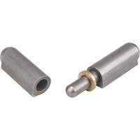 Weld-On Hinge, 0.512" Dia. x 3.15" L, Mild Steel w/Fixed Steel Pin TTV436 | Meunier Outillage Industriel