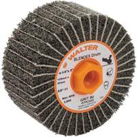 Tambours de finition Two-In-One ALLSTEEL, 4-1/4" dia. x 2" la, 5/8"-11 Arbre, Grain 80 Meunier Outillage Industriel