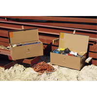 Hand Held Tool Box, 28" x 12" x 12", Steel, Tan TTW226 | Meunier Outillage Industriel