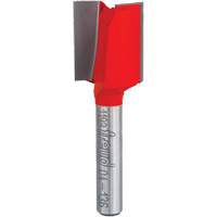 Fraise - foret droit &agrave; double cannelure, 5/8" dia, 7/8" ha, 2-1/8" lo, 1/4" Manche Meunier Outillage Industriel