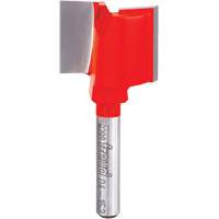 Fraise - foret droit &agrave; double cannelure, 1" dia, 3/4" ha, 2" lo, 1/4" Manche Meunier Outillage Industriel