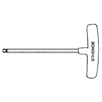 Individual Hex Keys - SAE, Ball End, 3/32" x 6" L, T Handle Meunier Outillage Industriel