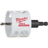 Hole Dozer Hole Saw with Arbor, 2-1/2", 1-5/8" Depth of Cut, Bi-Metal Meunier Outillage Industriel