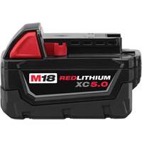 Bloc-piles &agrave; capacit&eacute; &eacute;tendue M18 Redlithium XC5.0 , Lithium-ion, 18 V, 5 A Meunier Outillage Industriel