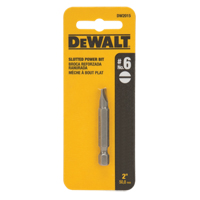 Embout de tournevis, Fente, Embout #6, Prise 1/4", Longueur 2" Meunier Outillage Industriel