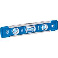 Niveau torpille True Blue, 9" lo, Aluminium, 3 fioles, Magn&eacute;tique Meunier Outillage Industriel