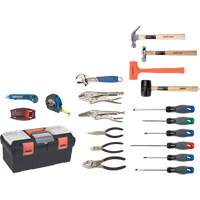 Essential Tool Set with Plastic Tool Box, 28 Pieces TYP013 | Meunier Outillage Industriel
