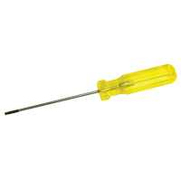 Tournevis &agrave; fente d'&eacute;lectricien, Tige de 1/8", Ronde, 7-1/4" lo, Prise en Plastique Meunier Outillage Industriel