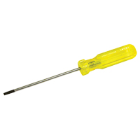 Tournevis &agrave; fente d'&eacute;lectricien, Tige de 5/32", Ronde, 7-3/4" lo, Prise en Plastique Meunier Outillage Industriel