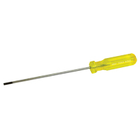 Tournevis &agrave; fente d'&eacute;lectricien, Tige de 5/32", Ronde, 9-1/2" lo, Prise en Plastique Meunier Outillage Industriel
