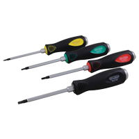 Jeu de tournevis &agrave; pointe carr&eacute;e &agrave; empreinte r&eacute;duite, 4 mcx Meunier Outillage Industriel