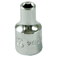 Douille, 4 mm, Prise 1/4", 6 pans Meunier Outillage Industriel