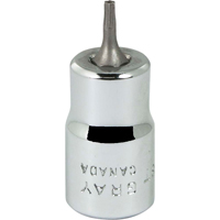 Douille &agrave; embout, Torx, T8 x 2-1/8" lo, Prise 3/8" Meunier Outillage Industriel