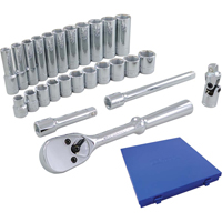 Jeu de douilles et accessoires, 26 Mcx, Prise de 3/8", Profond Meunier Outillage Industriel