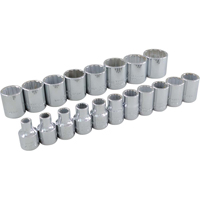 Jeu de douilles, 19 Mcx, Prise de 3/8" Meunier Outillage Industriel