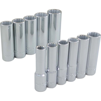 Jeu de douilles, 11 Mcx, Prise de 3/8", Profond Meunier Outillage Industriel