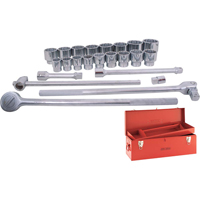 Jeu de douilles et accessoires, 24 Mcx, Prise de 1" Meunier Outillage Industriel