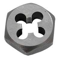 Hex Rethreading Die Nut, 1"/1-1/16" Dia., 1/8"-27 Thread, Carbon Steel/Chromium Steel Meunier Outillage Industriel