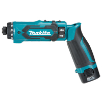Cordless Drill/Driver Kit, Lithium-Ion, 7.2 V, 1/4" Chuck, 71 in-lbs Torque Meunier Outillage Industriel