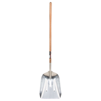 Scoop Shovel, Wood, Aluminum Blade, Straight Handle, 45-3/4" Length TYX063 | Meunier Outillage Industriel