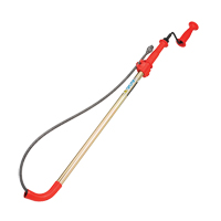 D&eacute;gorgeoir pour toilette, Manuel, Tulipe, 6' Longueur du c&acirc;ble, 1/2" Diam&egrave;tre du c&acirc;ble Meunier Outillage Industriel