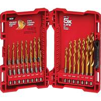 Shockwave Impact Duty Drill Bit Set, 23 Pieces, Titanium Meunier Outillage Industriel
