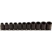 Jeu de douilles, 11 Mcx, Chocs, Prise de 3/8" Meunier Outillage Industriel