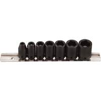 Jeu de douilles magn&eacute;tiques, 7 Mcx, Chocs, Prise de 1/4" Meunier Outillage Industriel