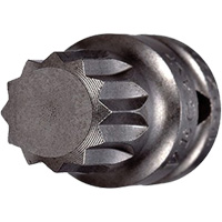 Embout &agrave; ins&eacute;rer, Triple carr&eacute;, 5 x 3/4" lo, Prise 1/4" Meunier Outillage Industriel