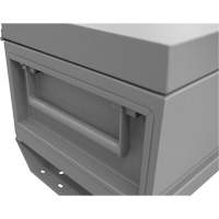 Jobsite Storage Box, 32" x 19" x 17-13/16", Steel, Grey UAI844 | Meunier Outillage Industriel
