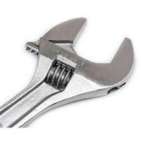 Adjustable Wrench - Bagged, 8" L, 1-1/8"/29 mm Max Width, Chrome Meunier Outillage Industriel