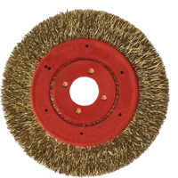 No Throw Partial Encapsulated Wire Wheel, 3" Dia., 0.012" Fill, 1/4" Arbor UAK148 | Meunier Outillage Industriel