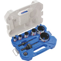 Plumber Bi-Metal Hole Saw Set, 9 Pieces Meunier Outillage Industriel