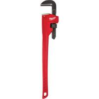 Steel Pipe Wrench, 5" Jaw Capacity, 36" Long, Powder Coated Finish, Ergonomic Handle UAL237 | Meunier Outillage Industriel