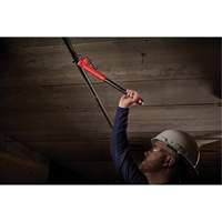 Cl&eacute; &agrave; tuyau adaptable Cheater, Cap des m&acirc;choires 2-1/2", Longueur 18"/24"/10", Fini Rev&ecirc;tement en poudre, Prise Ergonomique Meunier Outillage Industriel