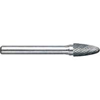 DRILLCO Magnum Double Cut Solid Carbide Burr, SG-1, 1/4" Dia., 1/4" Shank, 5/8" Depth of Cut Meunier Outillage Industriel