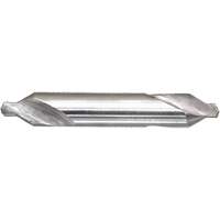 DRILLCO Combined Centre Drill & Countersink, #1, 3/64" Small Diameter, 1/8" Large Diameter, High Speed Steel Meunier Outillage Industriel