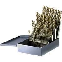 DRILLCO Heavy-Duty Jobber Length Drill Bit Set, 60 Pieces, Cobalt Meunier Outillage Industriel