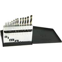 DRILLCO Metric Jobber Length Drill Bit Set, 13 Pieces, High Speed Steel Meunier Outillage Industriel