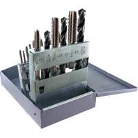 Jeu de tarauds & forets DRILLCO, 18 morcea Meunier Outillage Industriel
