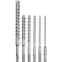 MX4 4-Cutter Rotary Hammer Drill Bit Kit, 6 Pieces, Carbide Meunier Outillage Industriel