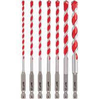 Shockwave Hammer Drill Bit Kit, 7 Pieces, Carbide Meunier Outillage Industriel