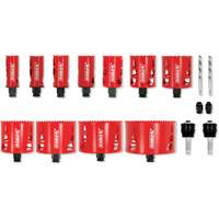Plumber's Bi-Metal Hole Saw Set, 17 Pieces Meunier Outillage Industriel
