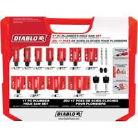 Plumber's Bi-Metal Hole Saw Set, 17 Pieces Meunier Outillage Industriel