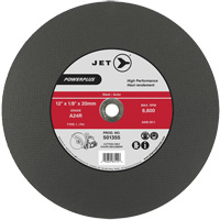 Meule &agrave; tronçonner PowerPlus A24R, 12" x 1/8", Arbre de 20 mm, Type 1, 6600 Tr/min Meunier Outillage Industriel